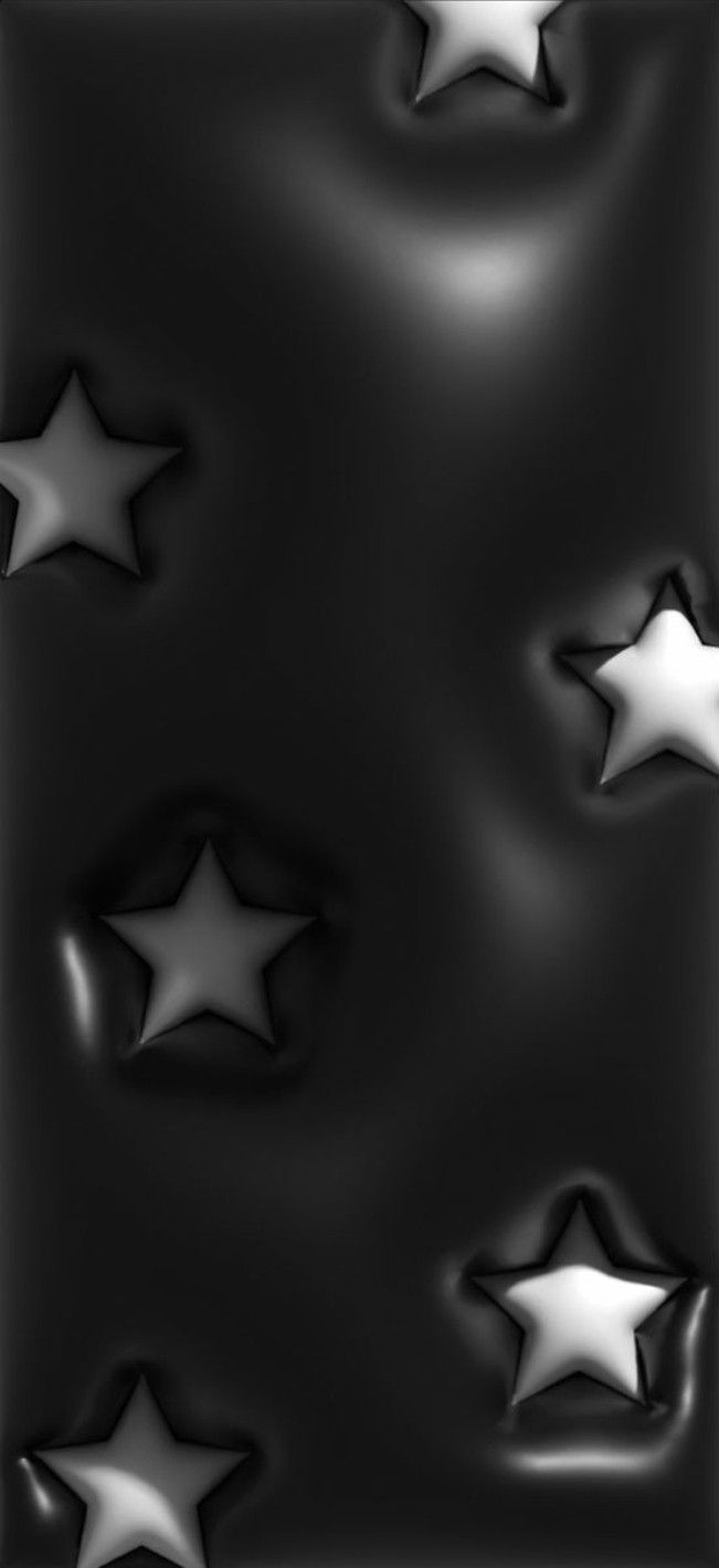 an abstract black and white background with silver stars