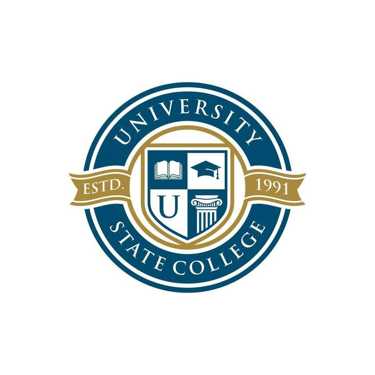 the logo for university state college