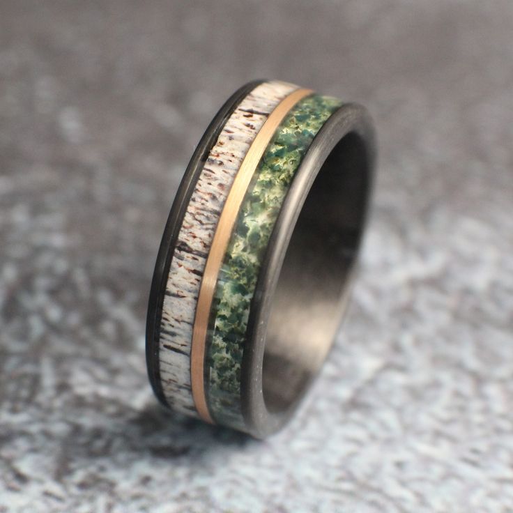 Men&#39;s Moss Agate Wedding Band Unique Men's Wedding Bands, Moss Agate Mens Wedding Band, Men’s Wedding Rings, Mens Unique Wedding Bands, Mens Bands, Rustic Mens Rings, Moss Agate Wedding Band, 2026 Wedding, Antler Wedding Rings