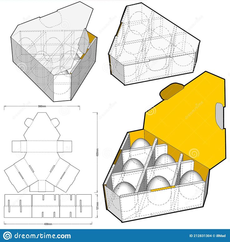 an open box with several boxes inside it and the top one opened to show its contents