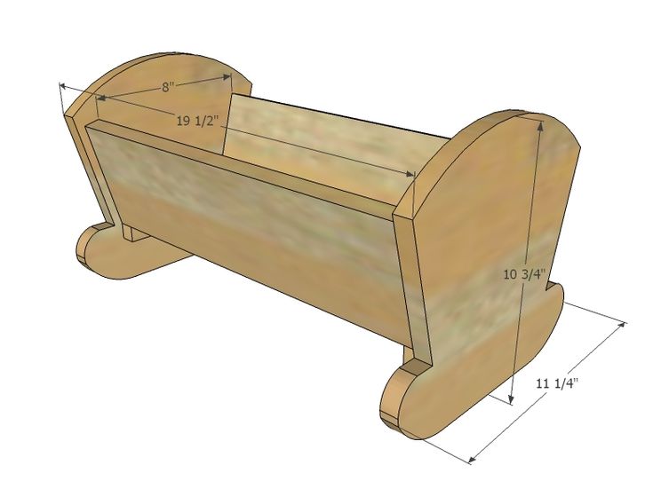 a wooden bench is shown with measurements