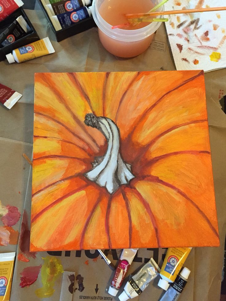 an image of a painting being displayed on the instagram page for halloween canvass