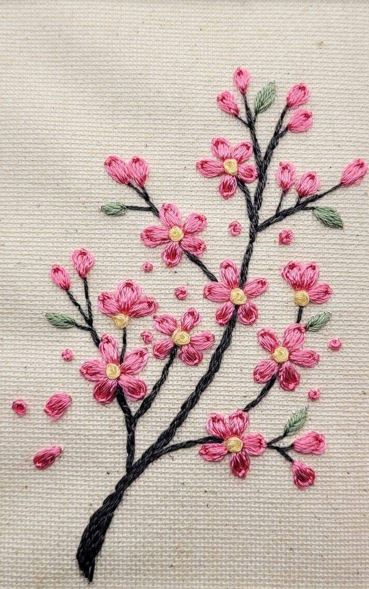 a close up of a piece of cloth with flowers on it