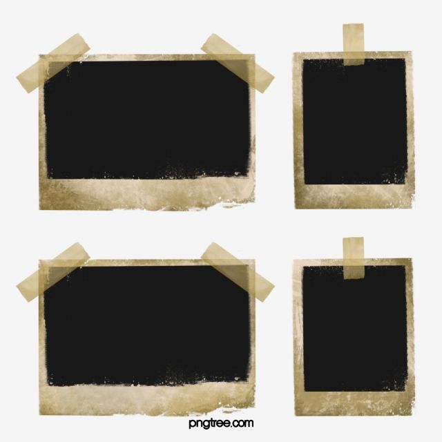 four pieces of paper with torn edges and some tape on the edge, transparent background png