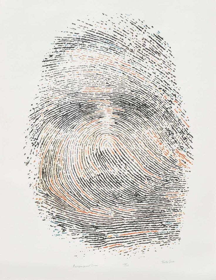 an image of a finger print on paper