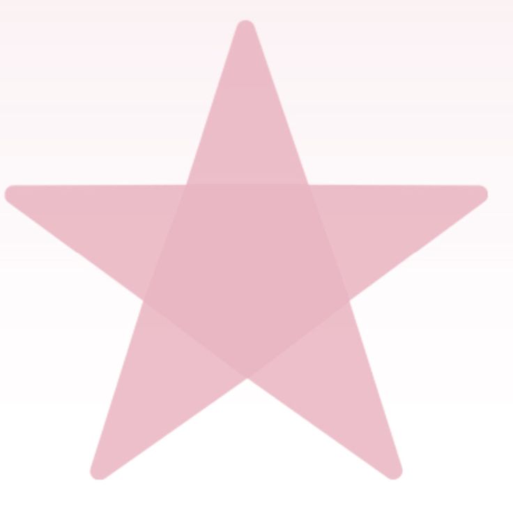 a pink star on a white background with no image in the bottom right hand corner