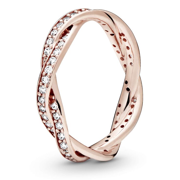 PANDORA Jewelry Twist of Fate Cubic Zirconia (As an Amazon Associate I earn from qualifying purchases) Gold Thumb Ring, Heart Engagement, Gold Ring For Women, Pandora Rose, Twist Of Fate, Rose Gold Crystal, Braided Ring, Wedding Rings Rose Gold, Pandora Rings