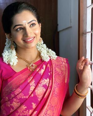 Nakshathra Nagesh Latest Photos | Page 4 of 16 Nakshatra Nagesh, Nakshathra Nagesh, Saree 2022, Brocade Blouse Designs, Latest Wallpaper, Saree Photos, Couple Wedding Dress, Traditional Indian Outfits, Iranian Women