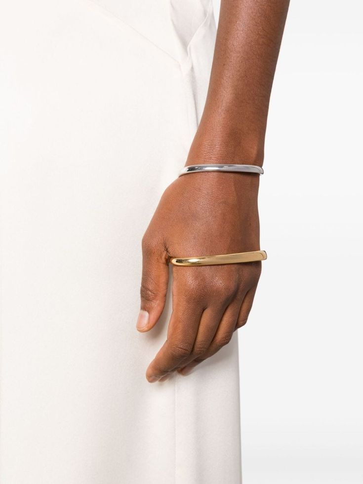 Charlotte Chesnais Surma gold-plated Cuff Bracelet - Farfetch Cuff Bracelet Gold, Charlotte Chesnais, Cuff Design, Wave Bracelet, Gold Bracelet Cuff, City Dress, Gold Cuffs, Demi Fine Jewelry, Iconic Bags