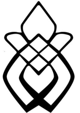 a black and white image of a lotus flower with two petals in the shape of a heart