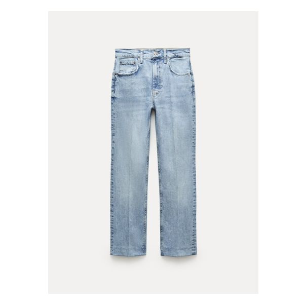 ZW COLLECTION HIGH WAIST CROPPED BOOTCUT JEANS Cropped Bootcut Jeans, Jean Collection, Woman Jeans, Cargo Shirts, Shirt Blouses Tops, Zara Woman, Short En Jean, Sweaters Knitwear, Blazer Dress