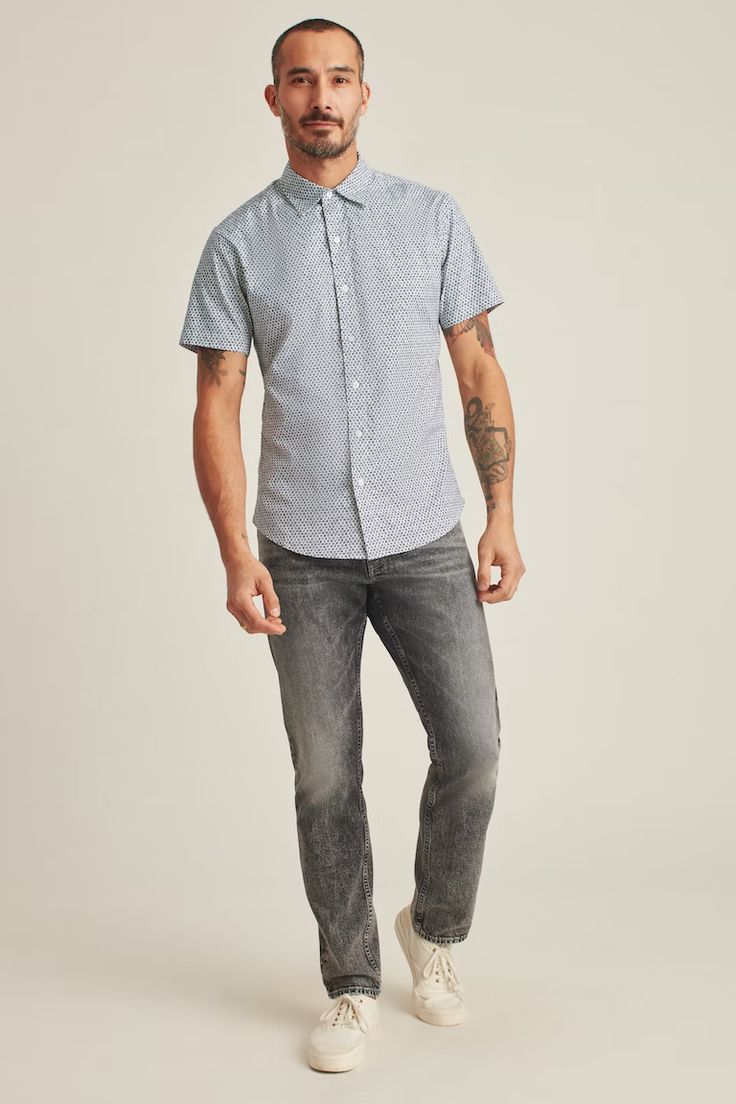 Stretch Riviera Short Sleeve Shirt | Bonobos | Bonobos Classic Short Sleeve Button-up Shirt With Snap Buttons, Casual Fitted Shirt With Casual Collar, Classic Collared Short Sleeve Shirt For Casual Gatherings, Casual Collared Shirt With Placket, Slim Fit Shirt With Button Closure For Summer, Classic Button-up Short Sleeve Shirt For Casual Gatherings, Casual Collar Shirt With Button Closure And Relaxed Fit, Business Casual Short Sleeve Tops With Pockets, Modern Semi-formal Short Sleeve Tops