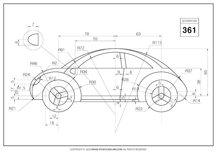 an image of a drawing of a car