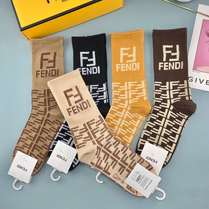 Fendi Pattern, Fendi Socks, Triangle Bag, Layered Chokers, Tube Socks, Sneakers Men Fashion, Cashmere Wool, New Classic, Cool Socks