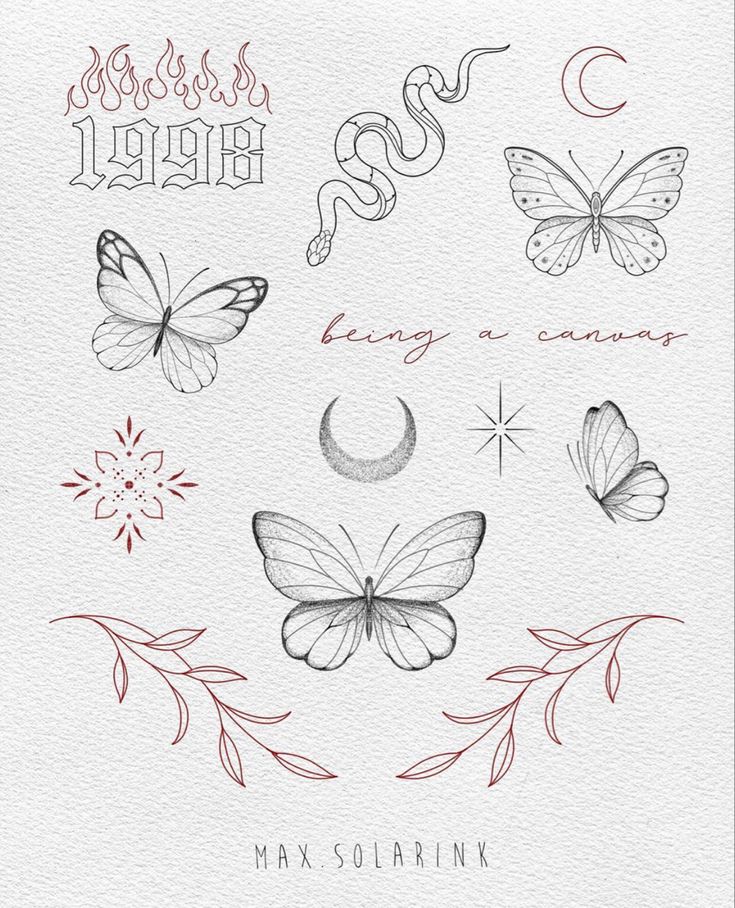 an image of some butterflies on a white paper with the words, love is always