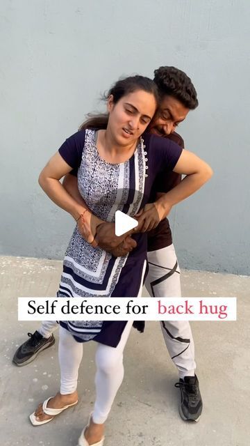 Neha Jaral on Instagram: "Self defence for back hug #selfdefense #selfdefenseforwomen #selfdefensetraining #instagram @selfdefensewithbs   Did you want self defence session?" Self Defence For Women, Self Defence Training, Back Hug, Self Defense Moves, Self Defense Women, Self Defense Tips, Self Defence, Aikido, Self Defense