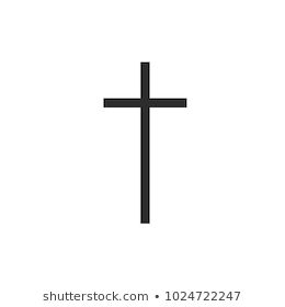 a black and white image of a cross