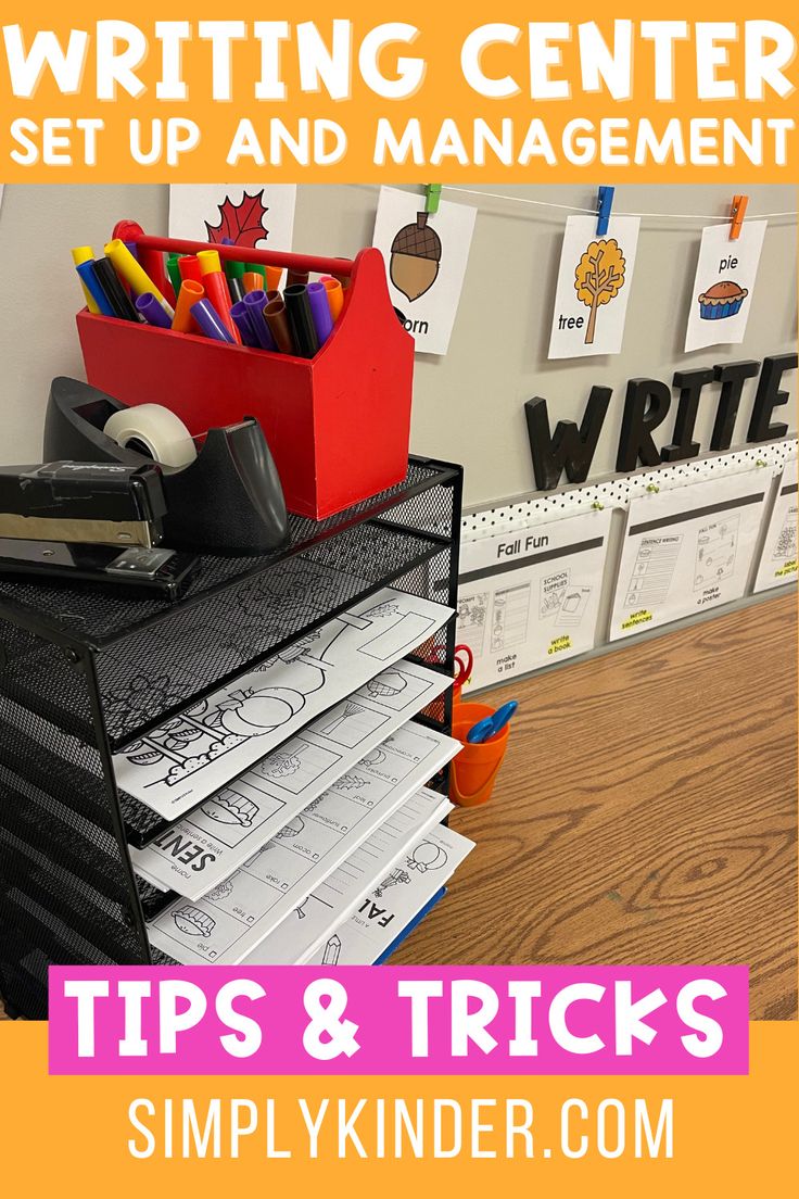 the writing center is set up and management tips & tricks to help students learn how to write