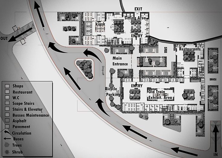 a map shows the location of several buildings and roads that are connected to each other