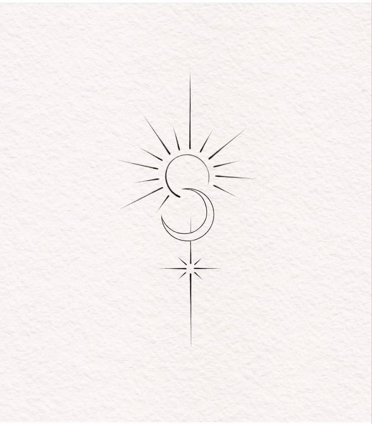 a drawing of the letter s with a sun in the middle and stars around it