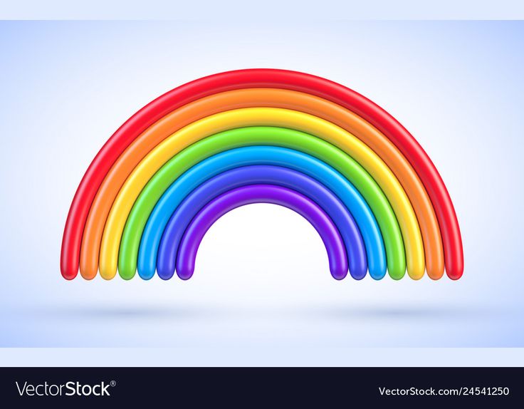 a rainbow colored object on a blue background with space for your text or image in the center