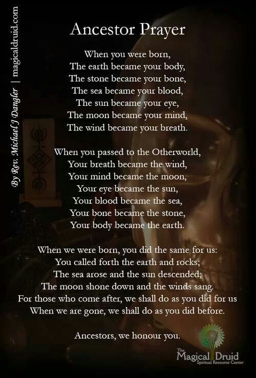 a poem written in the language of an angelic prayer with a skull and cross on it