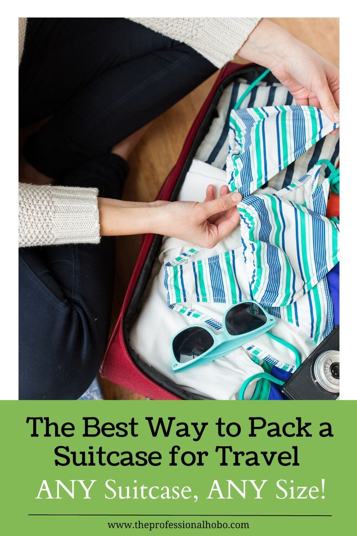 the best way to pack a suitcase for travel is by packing it in any size