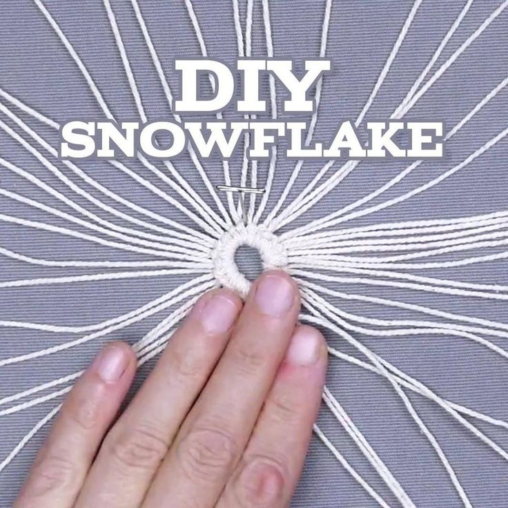 a hand holding an umbrella with the words diy snowflake written on it