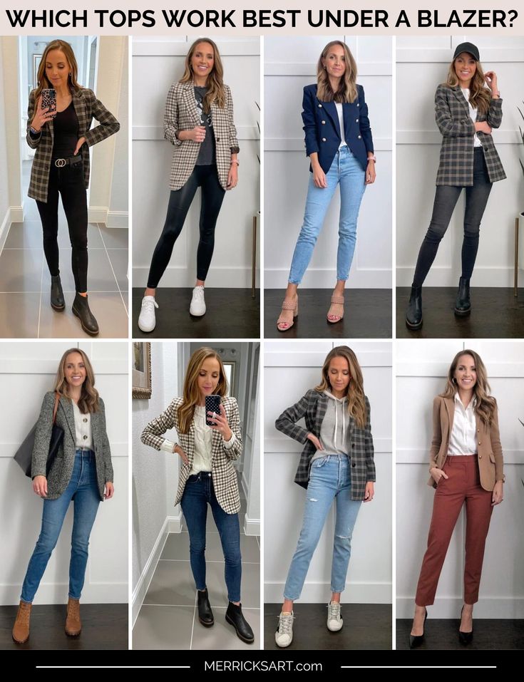 What To Wear Under A Blazer, Stylish Work Outfits Fall, Outfits With Blazers For Women, Professor Outfits, Long Blazer Outfit, Blazer Outfits Women, Jeans Blazer Outfit, Jeans Outfit For Work, Art 2022