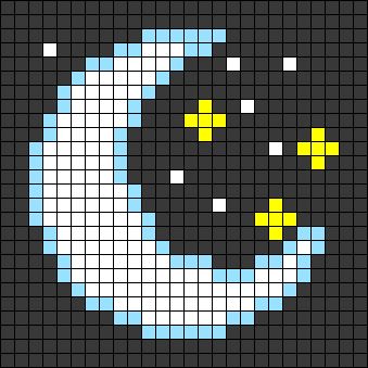 a cross stitch pattern with a black cat's face and yellow eyes on it