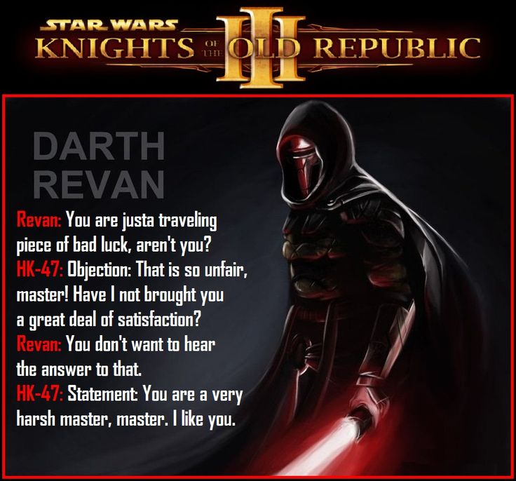 darth revan quote from star wars the old republic