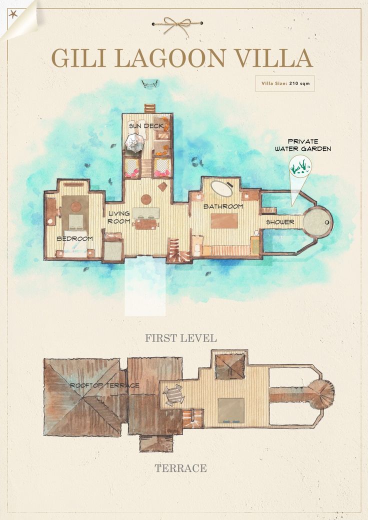 the floor plan for gill lagoon villa, which is on display at the national museum