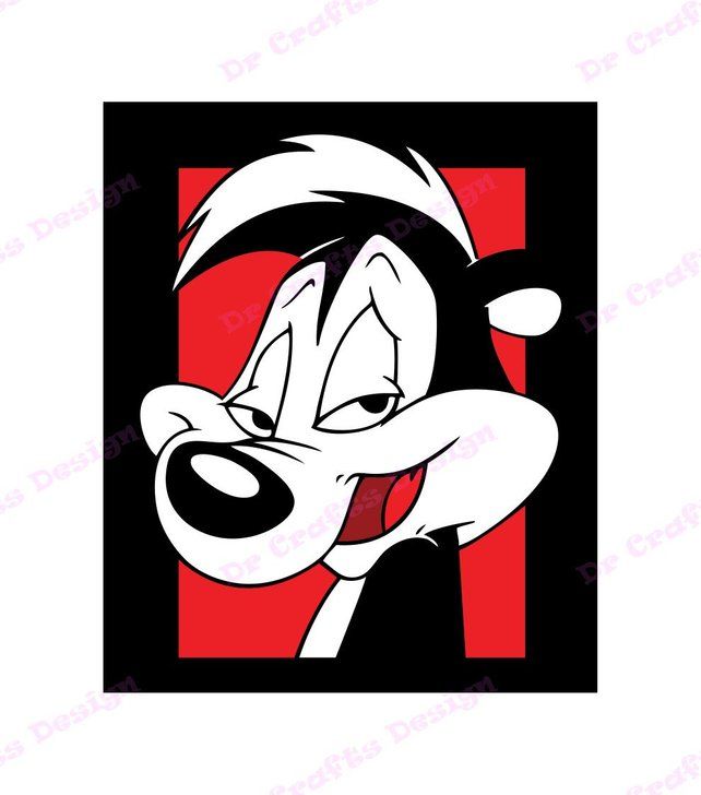 an image of goofy face in black and red