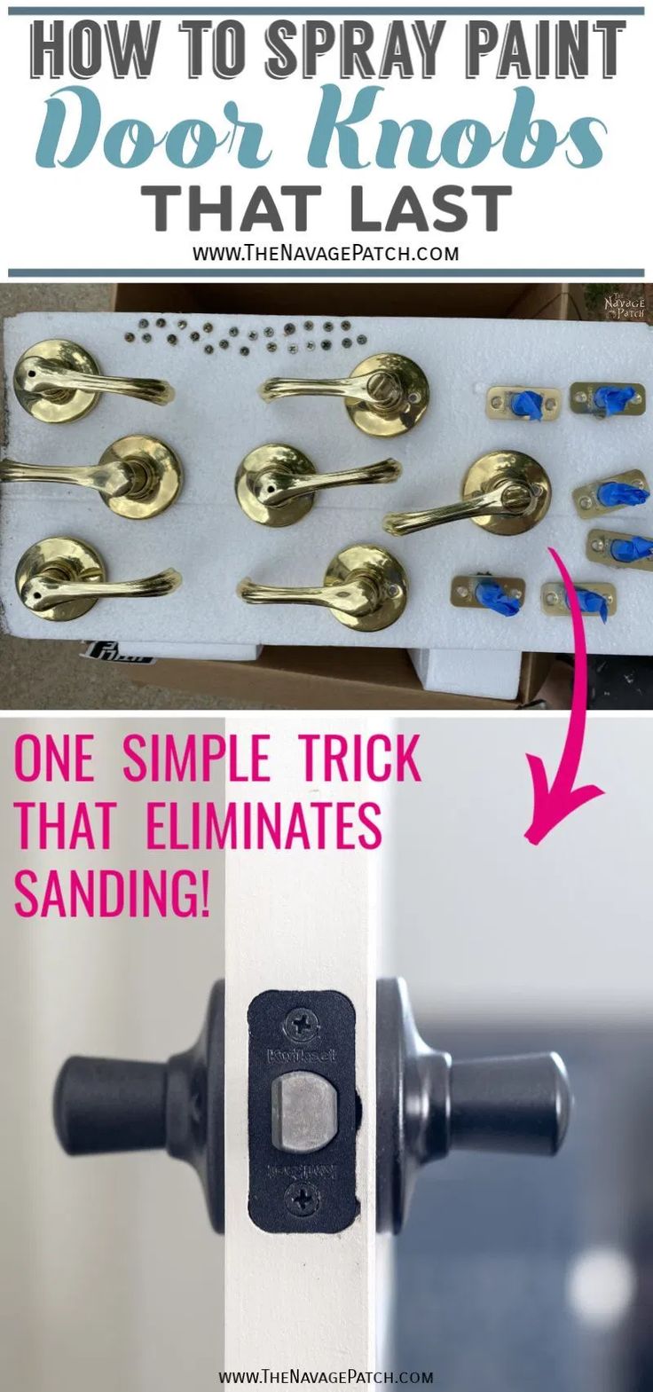 how to spray paint door knobs that last one simple trick that eliminating sanding