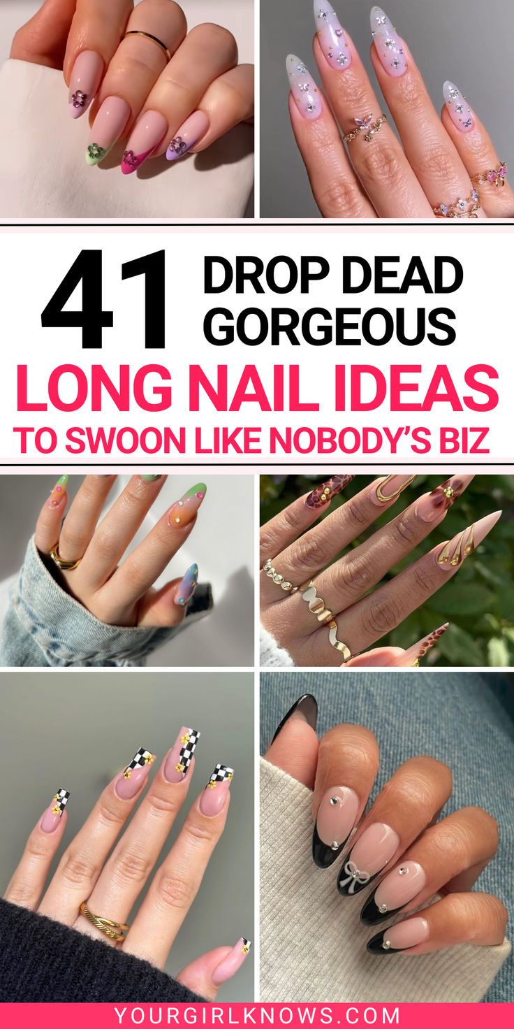 Whether you're on the hunt for chic nail art or bold long nail designs, this collection has it all. From intricate patterns to stunning colors, these ideas will definitely make your nails the talk of the town. Ready for a manicure upgrade? Let's get those talons looking fabulous! Nude Nails With Glitter, Chic Nail Art, Nude Nail Designs, Long Nail Designs, Diamond Nails, Chic Nails, Rhinestone Nails, Nude Nails, Almond Nails