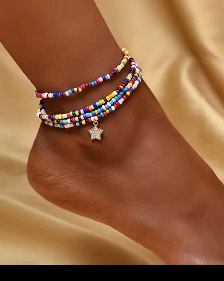 African Anklets, Anklets Beads, Anklet Beads, Bead Anklets, Feminine Journey, Seed Bead Anklet, Beads Waist, Bead Anklet, Beaded Stuff