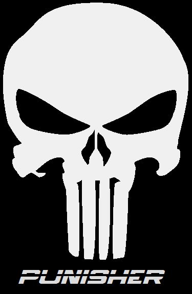 a white skull on a black background with the word's logo in the middle