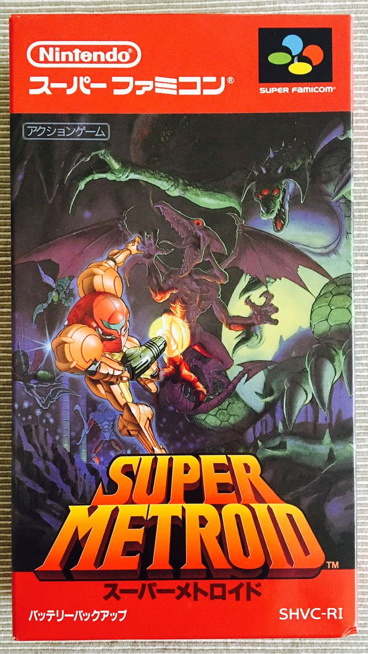 the cover art for super metroid