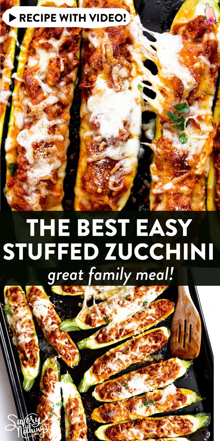 the best easy stuffed zucchini recipe