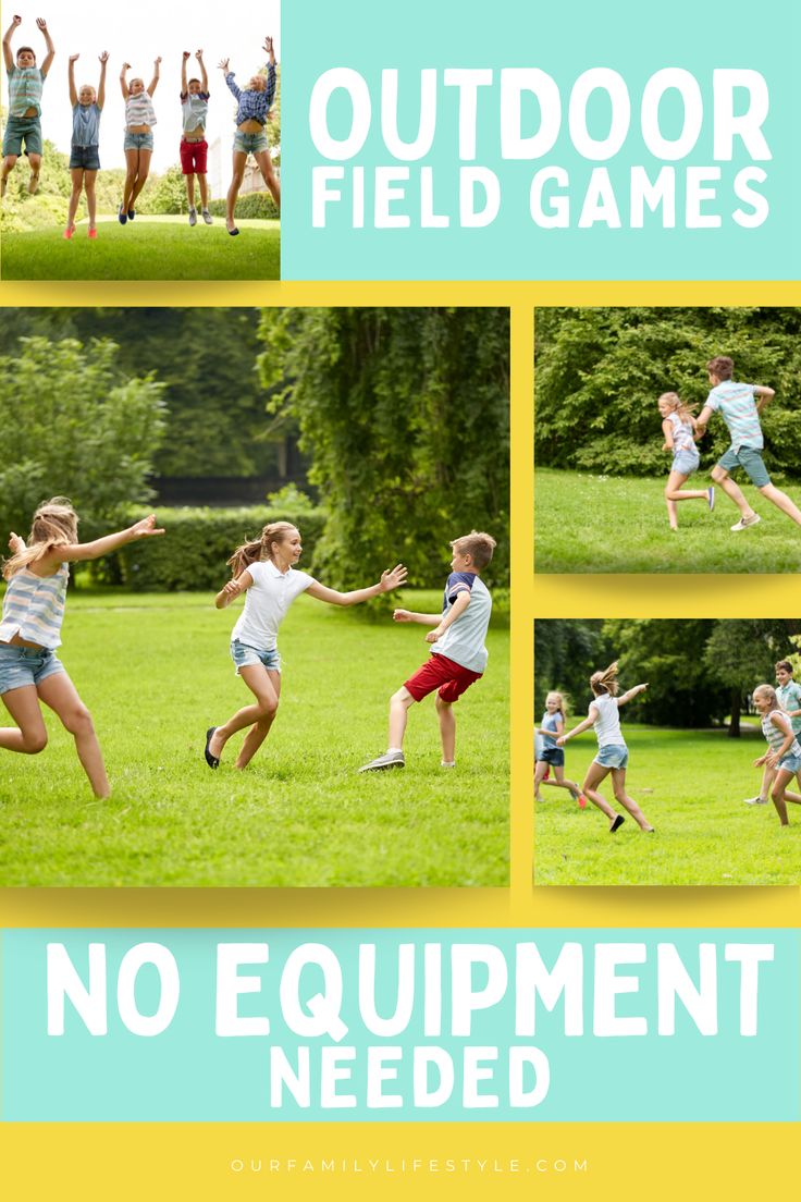 21 Outdoor Field Day Games: No Equipment Needed! Outdoor Camp Games For Kids, Summer Camp Outdoor Activities, Kids Summer Games Outdoor Fun, Games For Outside For Kids, Schoolyard Games, Outdoor Activities For Kids At School, Games To Play With Kids Outside, Family Park Games, Outdoor Games For Groups