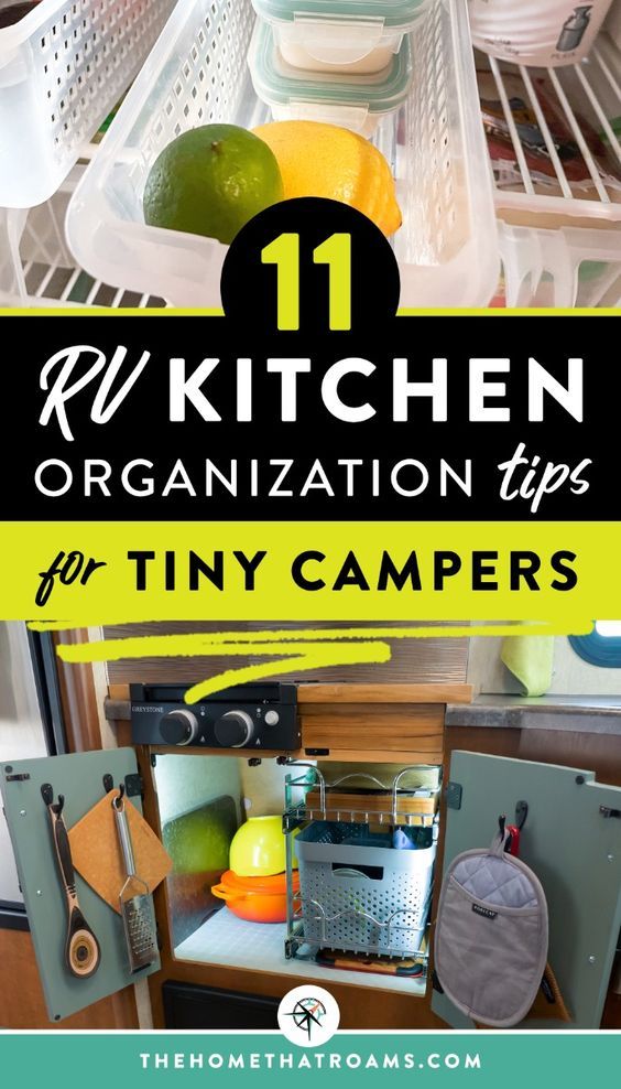 the kitchen organization tips for tiny campers