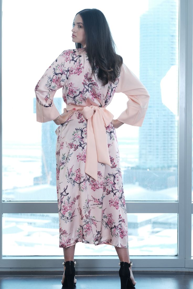 pach japanesse kimono duster Elegant Pink V-neck Kimono, V-neck Floral Print Kimono For Brunch, Floral Print V-neck Kimono For Brunch, Spring V-neck Robe For Brunch, Pink Printed Open Front Kimono, Pink Open Front Printed Kimono, Elegant Pink V-neck Robe, Elegant Wrap Kimono With Floral Print, Elegant Floral Print Spring Kimono