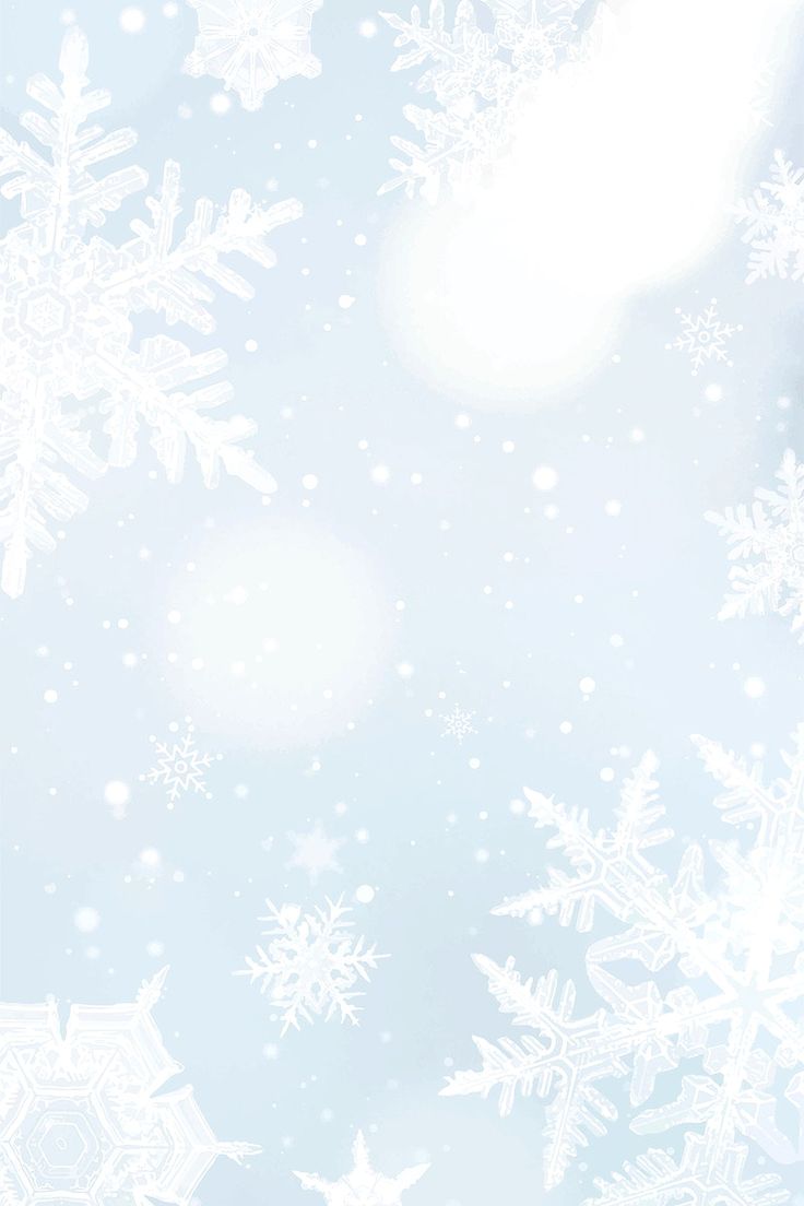 snow flakes on a blue background with white highlights