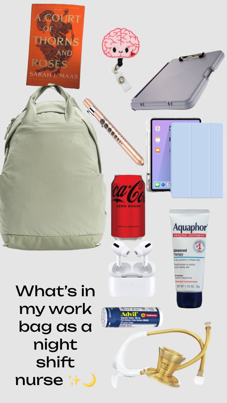 what's in my work bag as a night shift nurse