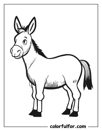 a coloring page with an image of a horse