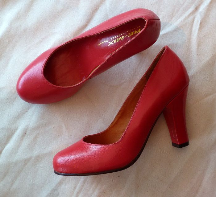 Babydoll Red Leather Round Toe Mary Janes, Leather Heels With Red Sole, Closed Toe, 4-inch Round Toe Patent Leather Heels, Mary Janes With 4-inch Heel And Medium Width, Red Leather-sole Heels With Round Toe, Peggy Carter, Shoes World, 2 Inch Heels, Red Heels