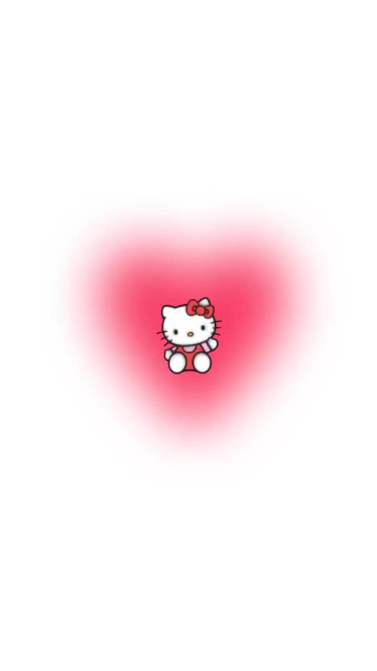 the hello kitty wallpaper has been changed to be pink and white with red dots