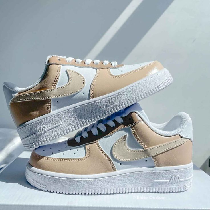 These Nike AF1s are personalized with on the lining of each shoe which will have everyone turning heads. ★Brand new with box ★Each pair is unique and one of a kind - Each pair is personally handmade, painted with high quality Angelus leather acrylic paint. Topped with a clear coat for extra protection. - Available in all sizes including men and women's sizes. - Due to nature of our products all custom shoe orders are final sale. - Tracking will be sent viaonce shipped. Please enter a correct add Custom Air Force 1, Tan Woman, 12th Man, Pastel Yellow, Custom Sneakers, Puma Platform Sneakers, Nike Cortez Sneaker, Clear Coat, Custom Shoes