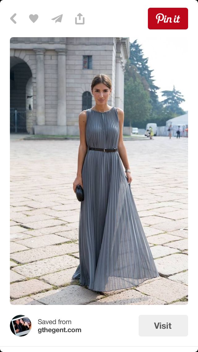 Hair Minimalisticky Chic, Sukienki Maksi, Halston Dress, فستان سهرة, Pleated Maxi Dress, Pleated Maxi, Vogue Fashion, Street Chic, Looks Style