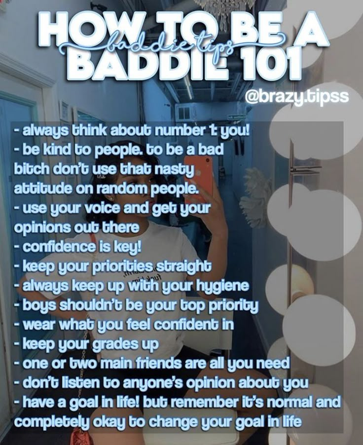 Baddie With Money, Be A Baddie, Glow Up Guide, Baddie Outfit Ideas, Teen Advice, Social Life Hacks, High School Survival, Baddie Outfit, Girl Advice